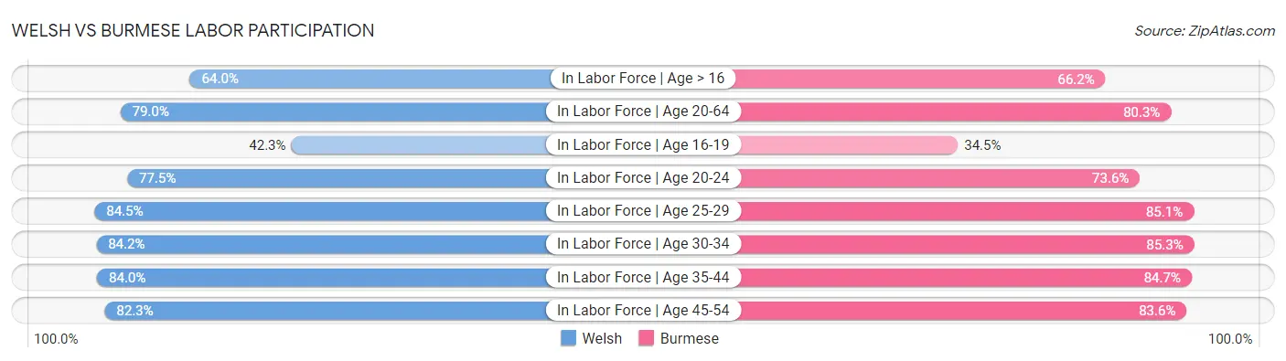 Welsh vs Burmese Labor Participation