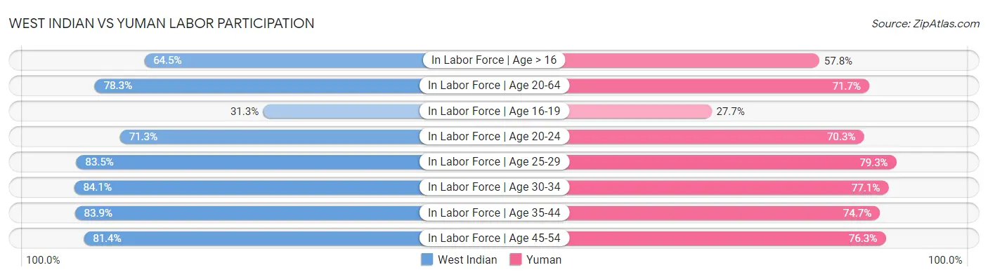 West Indian vs Yuman Labor Participation
