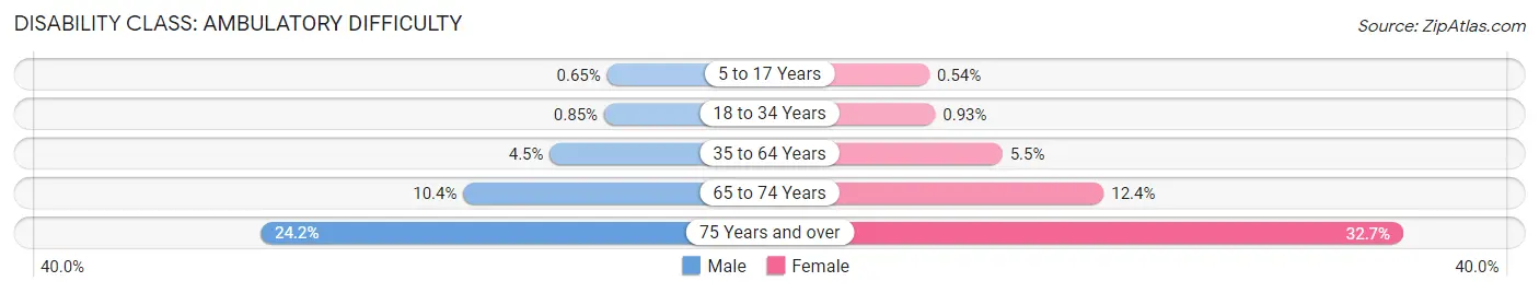 Disability in Massachusetts: <span>Ambulatory Difficulty</span>